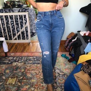 Abercrombie High Rise Mom Jean